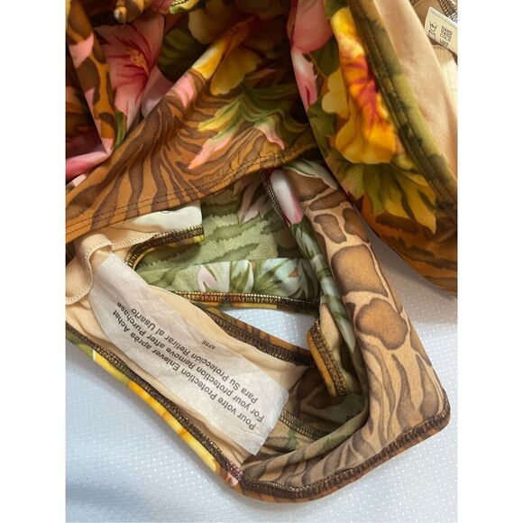 NWT Sun Streak By Newport News Floral One Piece Bathing Suit Swimsuit Plus 20W - Picture 6 of 8